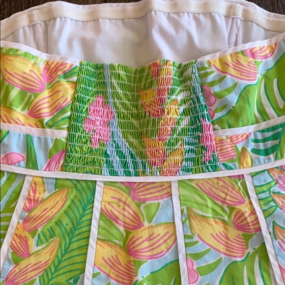 Lilly Pulitzer Strapless Scalloped Top - Picture 4 of 6